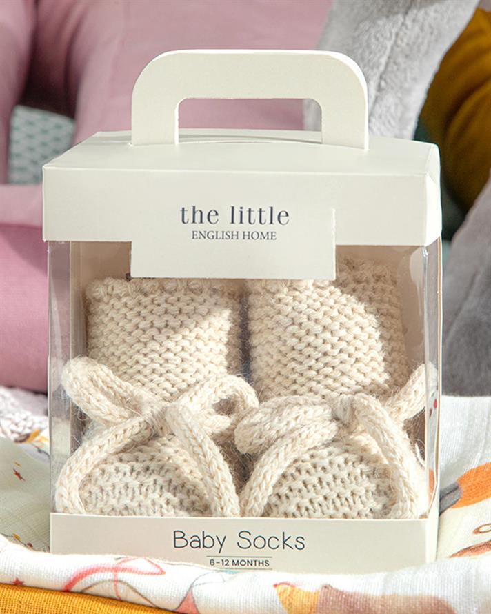 Natural Baby Socks 6-12 Ay Ecru