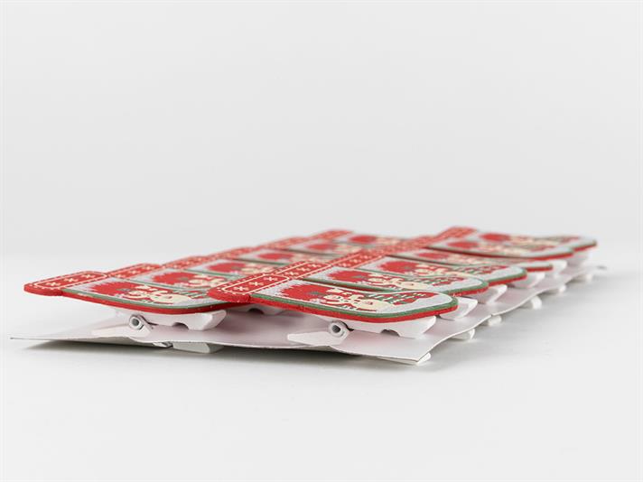 șosete Lemn Cu 12 Piese Accesorii Umeraș 20,5x11,3 cm Colorat