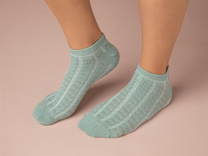 Alice Cotton Women Ankle Socks 36-40 Green