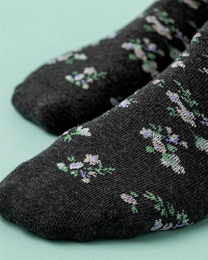 Alicia Cotton Women Single Socks 36-40 Anthracite
