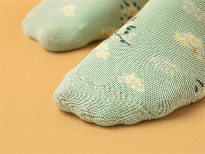 Amber Cotton Women Single Socks 36-40 Green