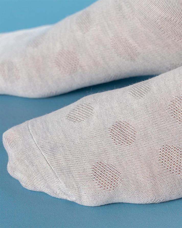 Șosete scurte, damă, 1 pereche, Cool Dot, bumbac-poliamida-elastan, mărimea, 36-40, gri