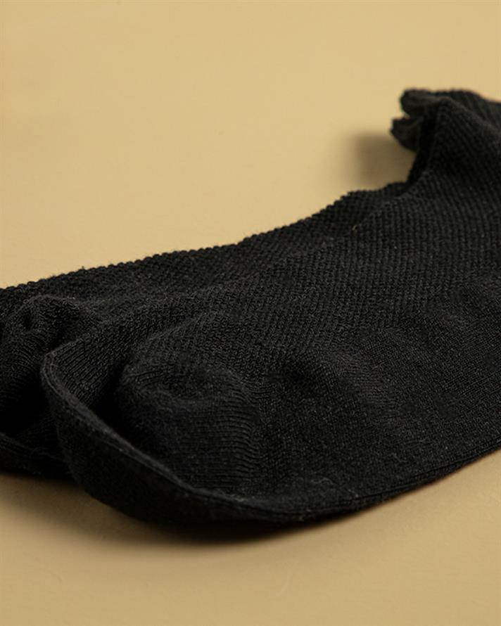 Șosete scurte, pentru bărbați, 1 pereche, Basic Texture, bumbac-poliamidă-elastan, mărimea, 40-44, negru