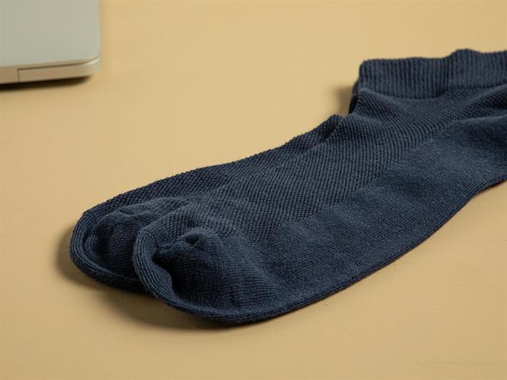 Șosete scurte, pentru bărbați, 1 pereche, Basic Texture, bumbac-poliamidă-elastan, mărimea, 40-44, bleumarin