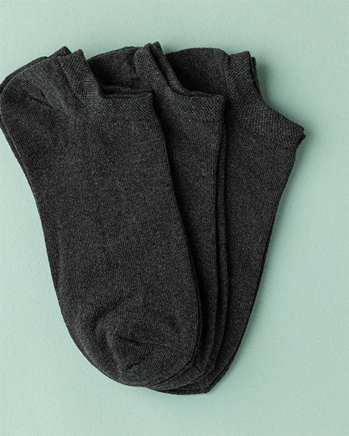 Șosete scurte, pentru bărbați, 3 perechi, Marvin, bumbac-poliester, mărimea, 40-44, antracit