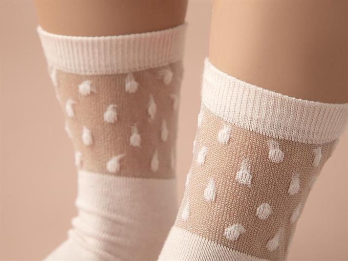 Odes Cotton Women Nude Socks 36-40 Pink