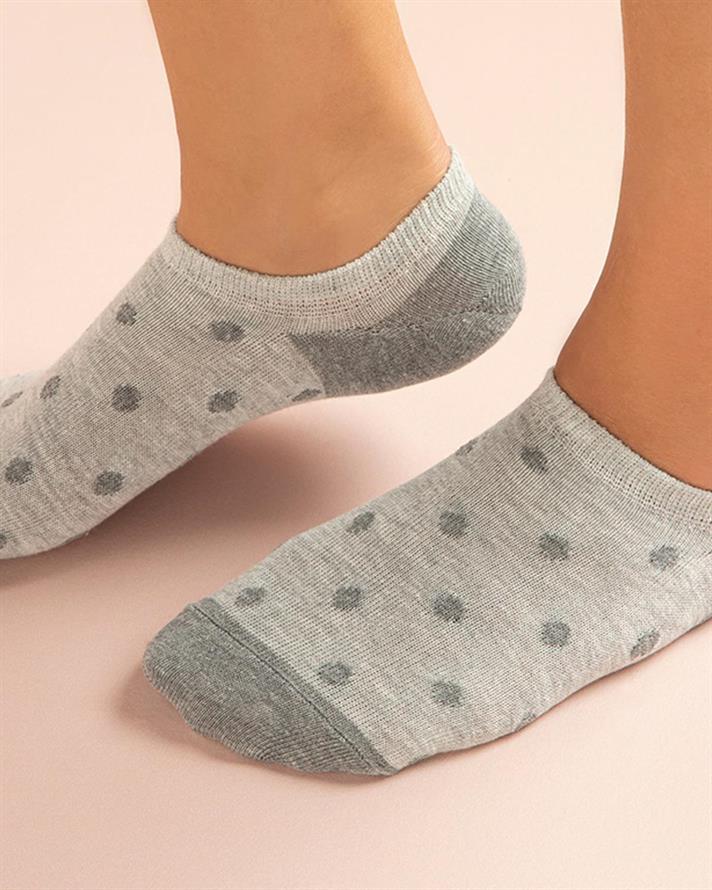 Șosete Sport, damă, 1 pereche, Fitted Dot, bumbac, mărimea, 36-40, gri