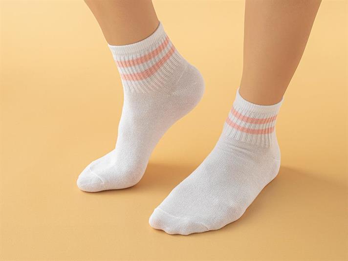 Șosete Sport, damă, 1 pereche, Tessa, bumbac-poliamidă-elastan, mărimea, 36-40, alb