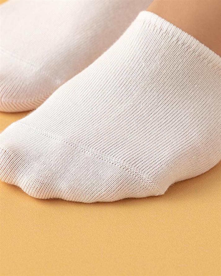 Șosete tălpici, damă, 1 pereche, Basic, bumbac-poliester, mărimea, 36-40, alb