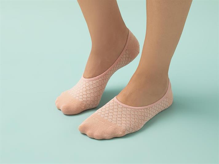 Șosete tălpici, damă, 1 pereche, Elisa, bumbac, mărimea, 36-40, gri