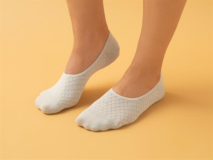 Șosete tălpici, damă, 1 pereche, Elisa, bumbac, mărimea, 36-40, gri