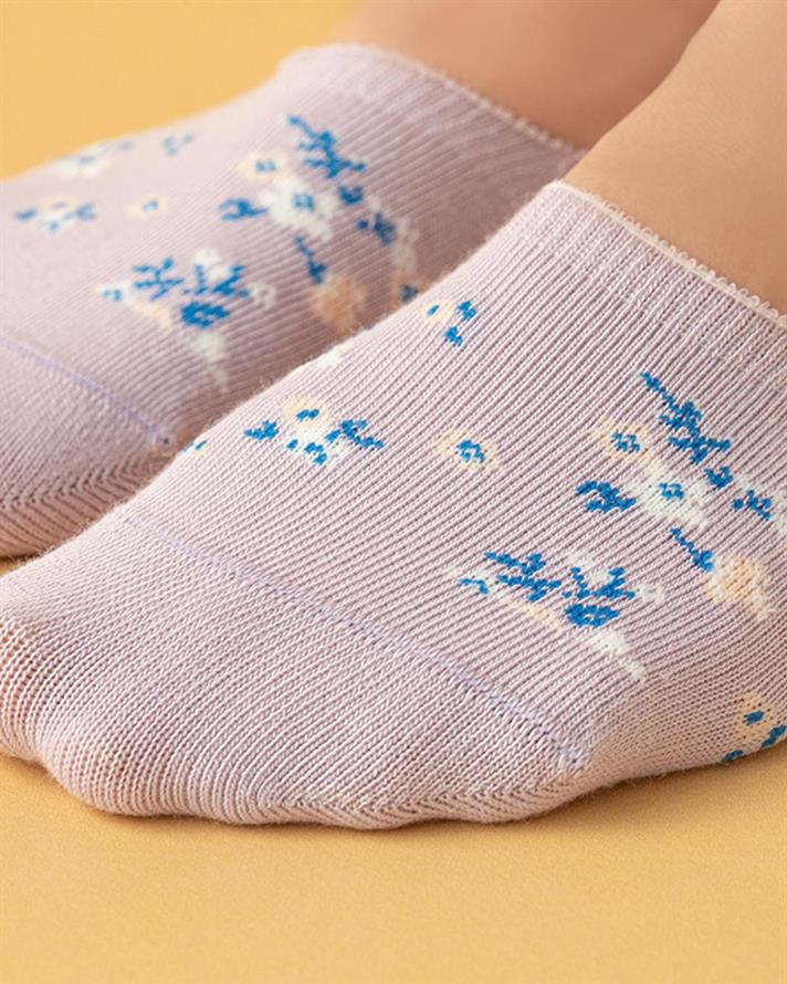 Emma Cotton Women Single Ballet Socks 36-40 Lilac.