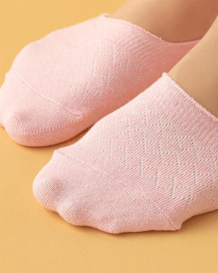 Alita Cotton Polyester Women 2 pcs Ballet Socks 36-40 Pink - Gray