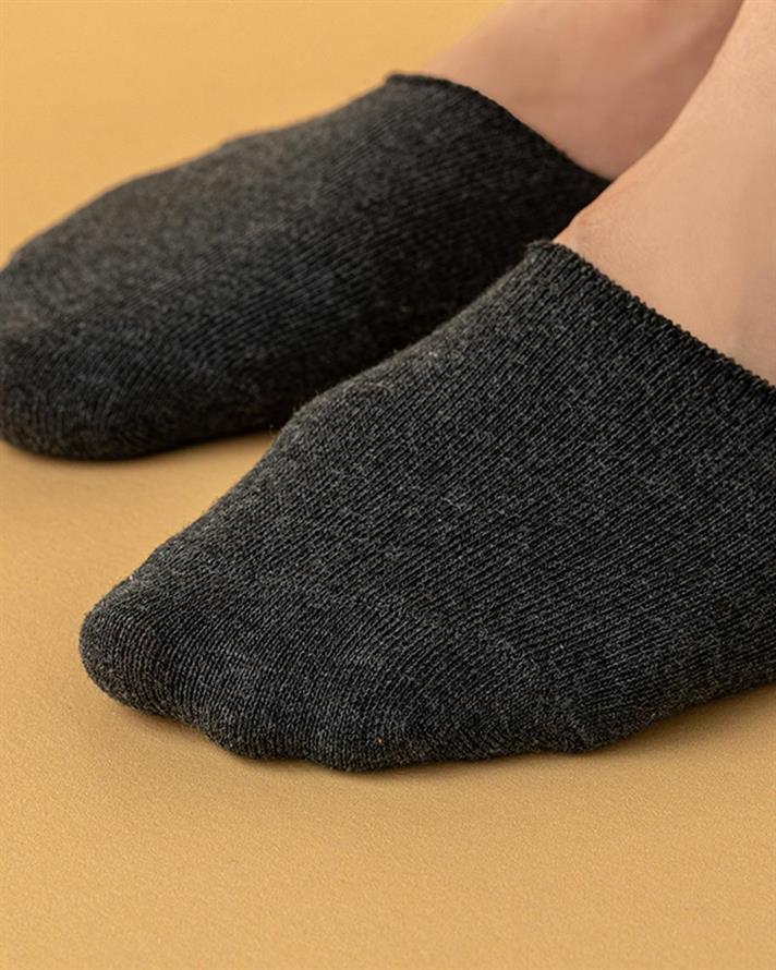 Cotton 3-set Women Ballet Socks 36-40 Gri-Beyaz-Antrasit