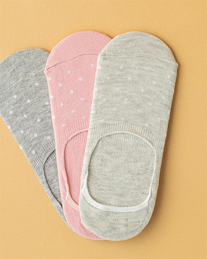 Cotton 3-set Women Ballet Socks 36-40