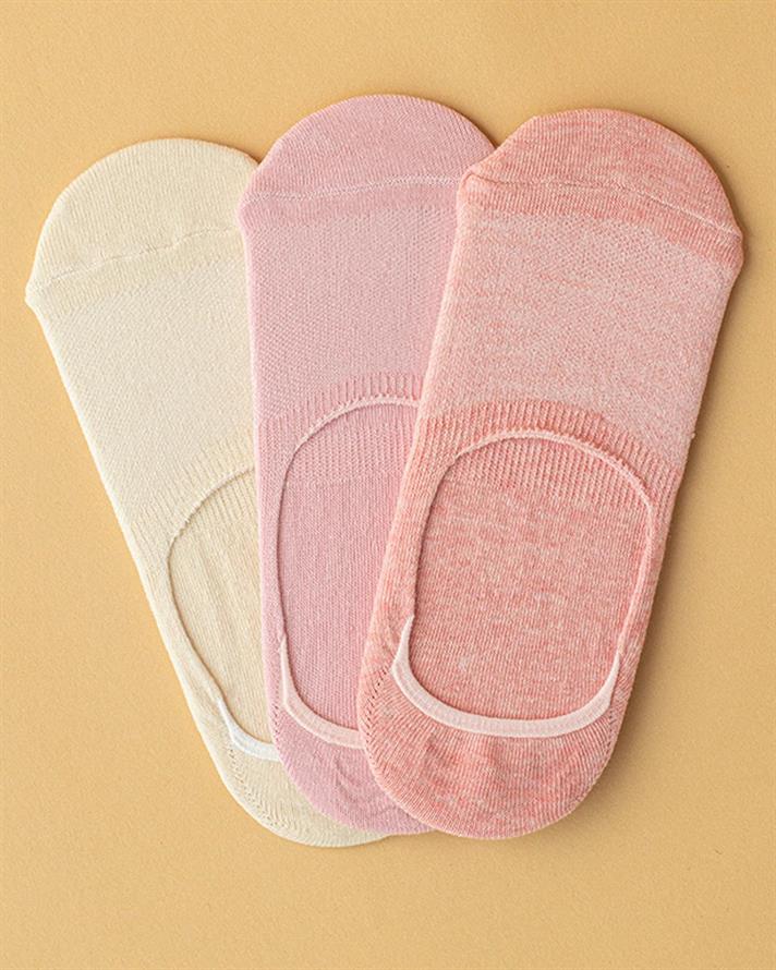 Catty Cotton 3-set Women Ballet Socks 36-40