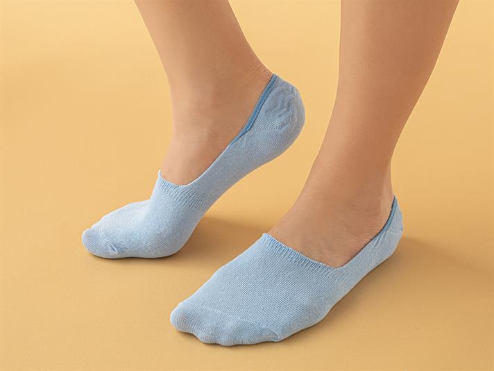 Cotton 3-set Women Ballet Socks 36-40 Ecru-Blue-Navy Blue