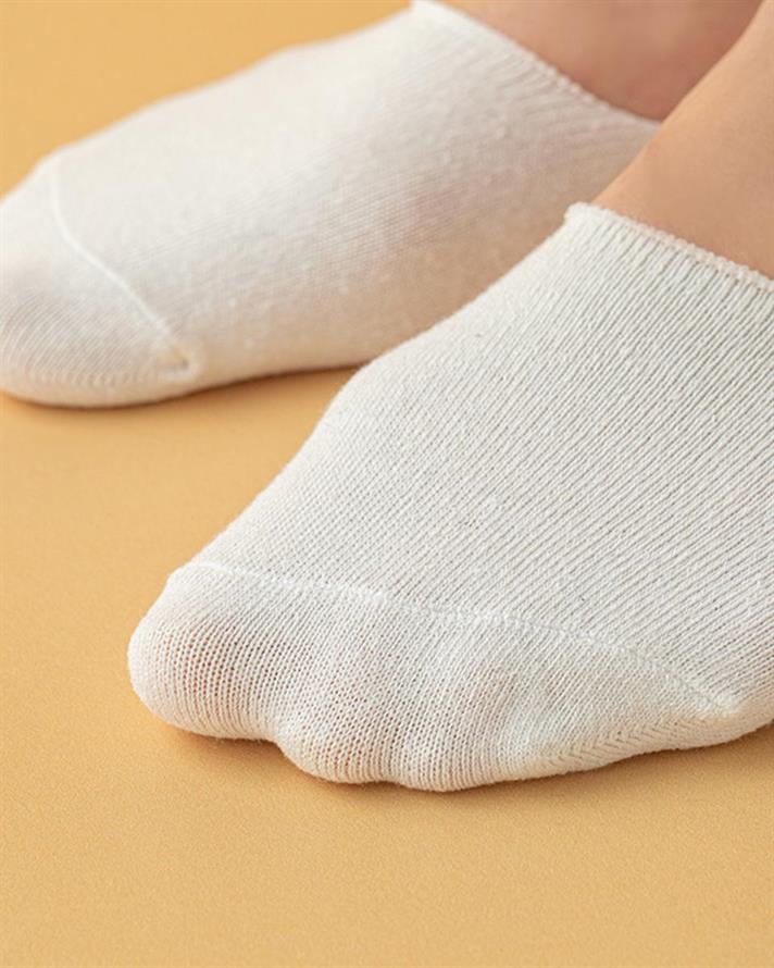 Cotton 3 set - Women Ballet Socks 36-40 Ecru