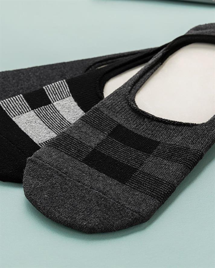 Folk Cotton Polyester Mens 3 Pcs Ballet Socks 40-44 Anthracite - Black