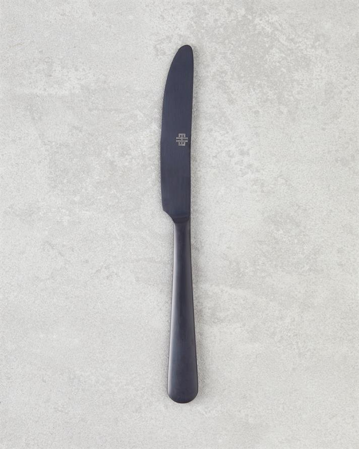 Set tacamuri, Leptis, 18 buc pentru 6 persoane, otel inoxidabil 18/10, negru