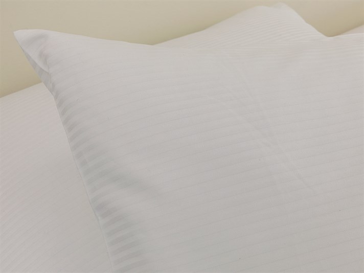 4MM ÇİZGİLİ 100 Sârmă Față De Pernă 50x70 cm Alb