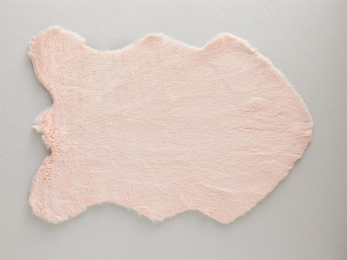 Nebula Acrilic Covor Din Blană 100x160 cm Pudră
