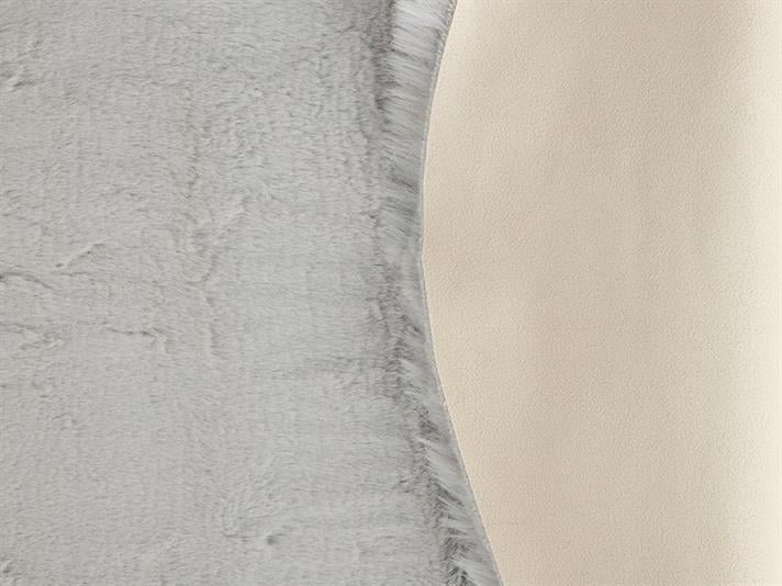 Covor blană artificială, Nebula, 80x160 cm, acril, gri deschis