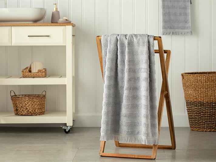 Adorn Prosop De Baie Cu Franjuri, Bumbac, 70*140 Cm, Albastru İnchis
