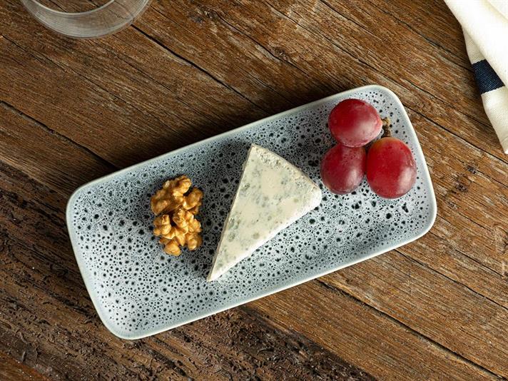 Akatia Porcelain Presentation Plate 22x10 cm İndigo
