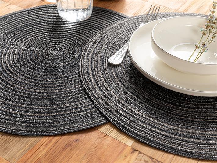 Albero Polyestere 2 Set Place Mat 38 cm Brown
