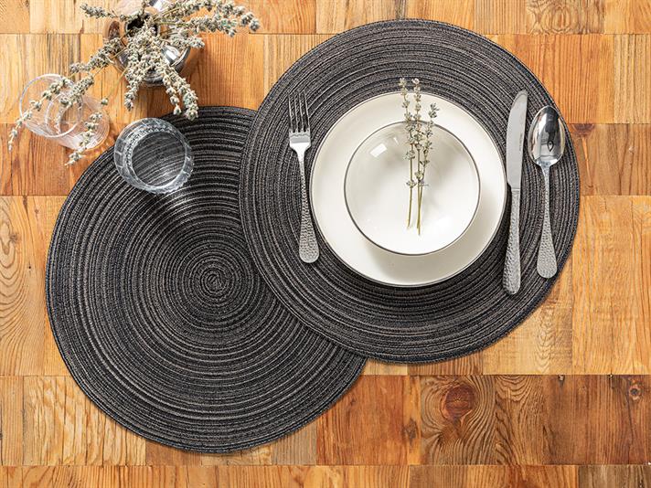 Albero Polyestere 2 Set Place Mat 38 cm Brown