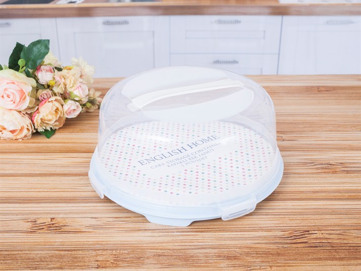 Alessandra Plastic  Rotund cu capac  FANUS PENTRU CHEC 30 cm Albastru.