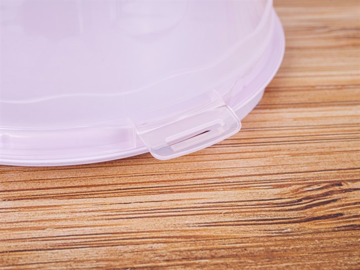 Alessandra Plastic  Rotund cu capac  FANUS PENTRU CHEC 30 cm Lilac.
