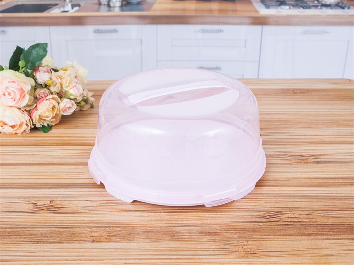 Alessandra Plastic  Rotund cu capac  FANUS PENTRU CHEC 30 cm Lilac.