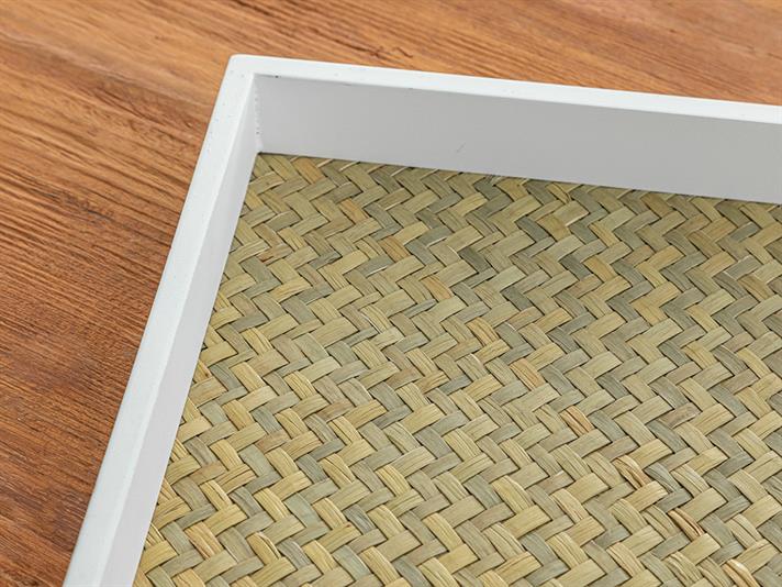 Alexa Decorative Tray 32x32x4 cm White
