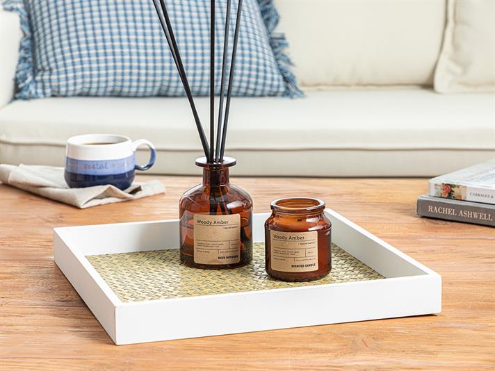 Alexa Decorative Tray 32x32x4 cm White