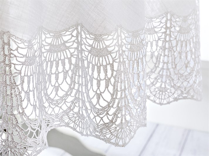 Alice  Vinil  Rotund Față de Masă White