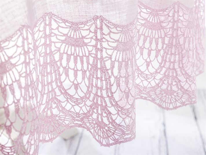 Alice  Vinil  Rotund Față de Masă Pink