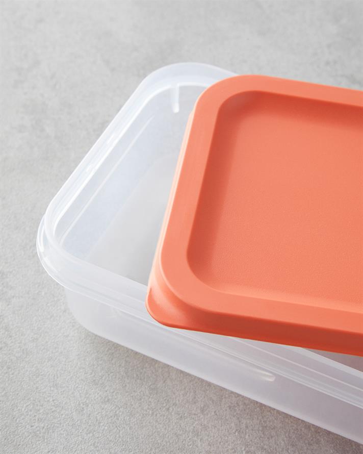 Alice Plastic Recipient Depozitare 1200 ml Portocaliu