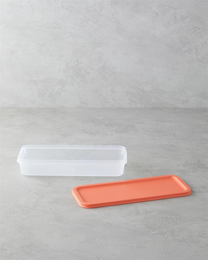 Alice Plastic Recipient Depozitare 1200 ml Portocaliu