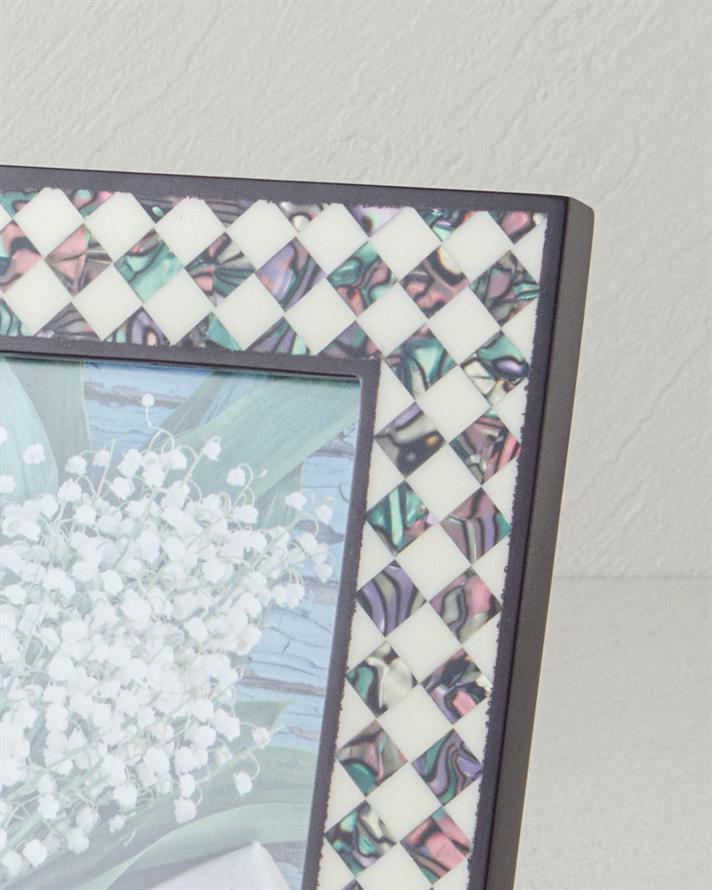 Alin Ramă 10x15 cm Negru - Alb