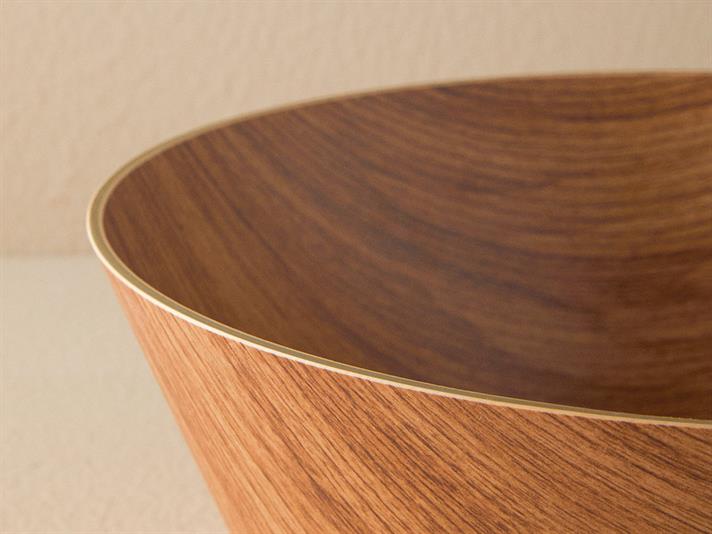 Alita Plastic Bowl 30 cm Light Brown.