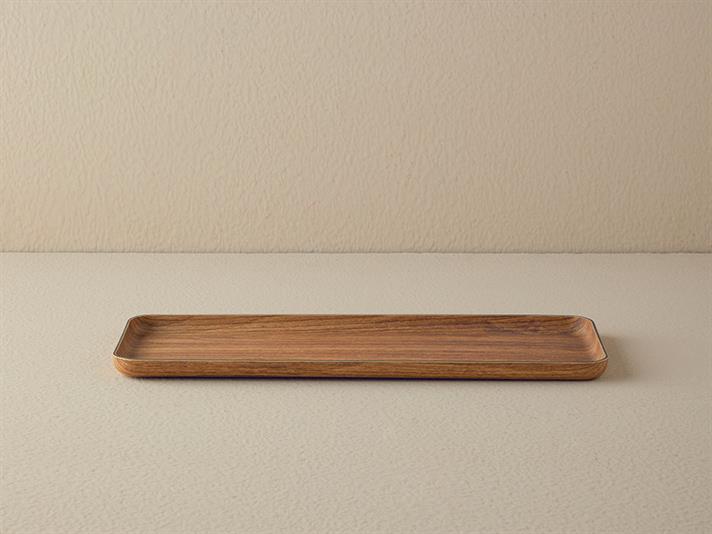 Platou, Alita, plastic, 36,5x13,3 cm, maro deschis