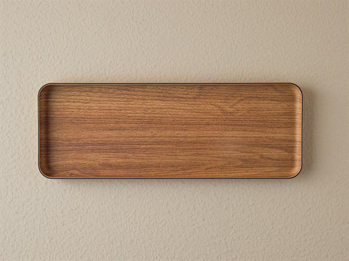 Platou, Alita, plastic, 36,5x13,3 cm, maro deschis