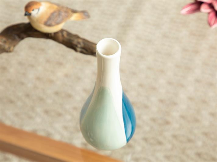 Alita Vase 7x7x17 cm Blue