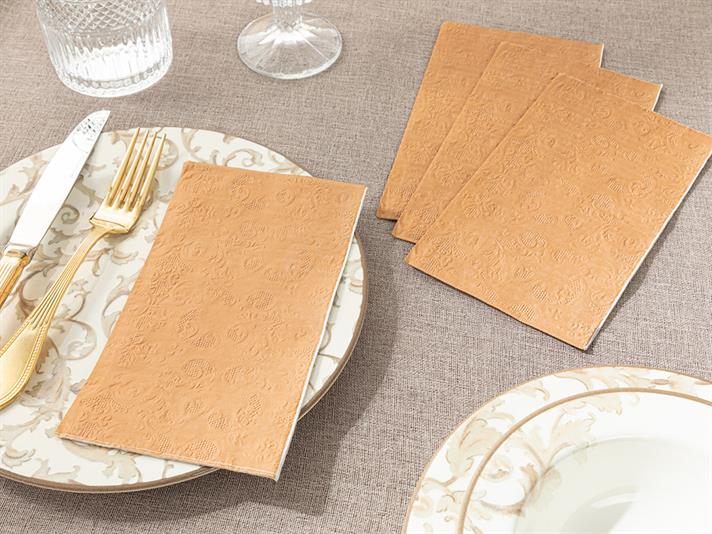 Allegro Paper 20 Set Tissue Napkin 33x40 Rose Gold
