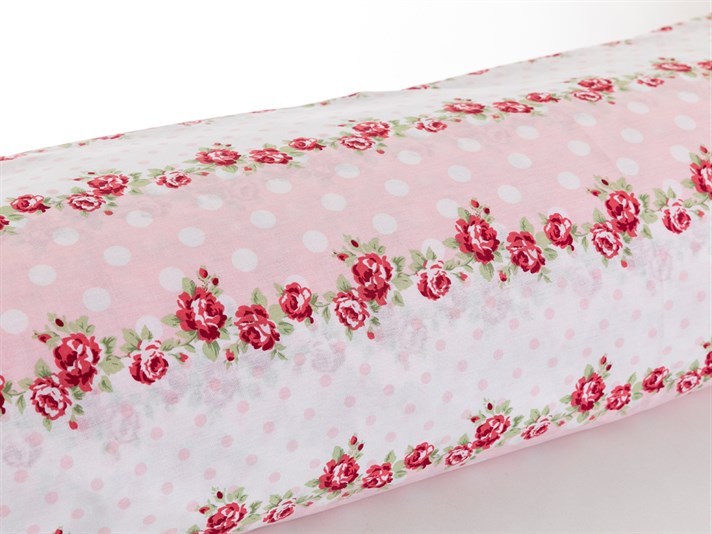 Allure Rosa Cu Bumbac King Size Lenjerie De Pat 240x220 cm Roșu