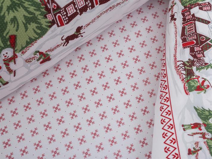 Alpines Bumbac Single Set Lenjerie De Pat 160x220 cm Alb