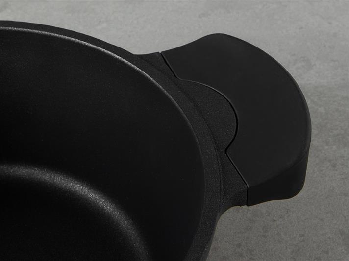 Aluminiu Mici Tigaie 26 cm Negru