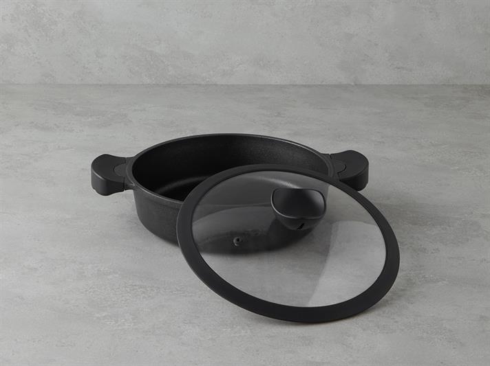 Aluminiu Mici Tigaie 26 cm Negru